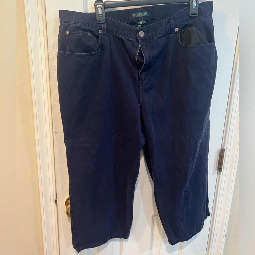 Women’s Ralph Lauren -Lauren Jean Company - navy blue capris - size 16W